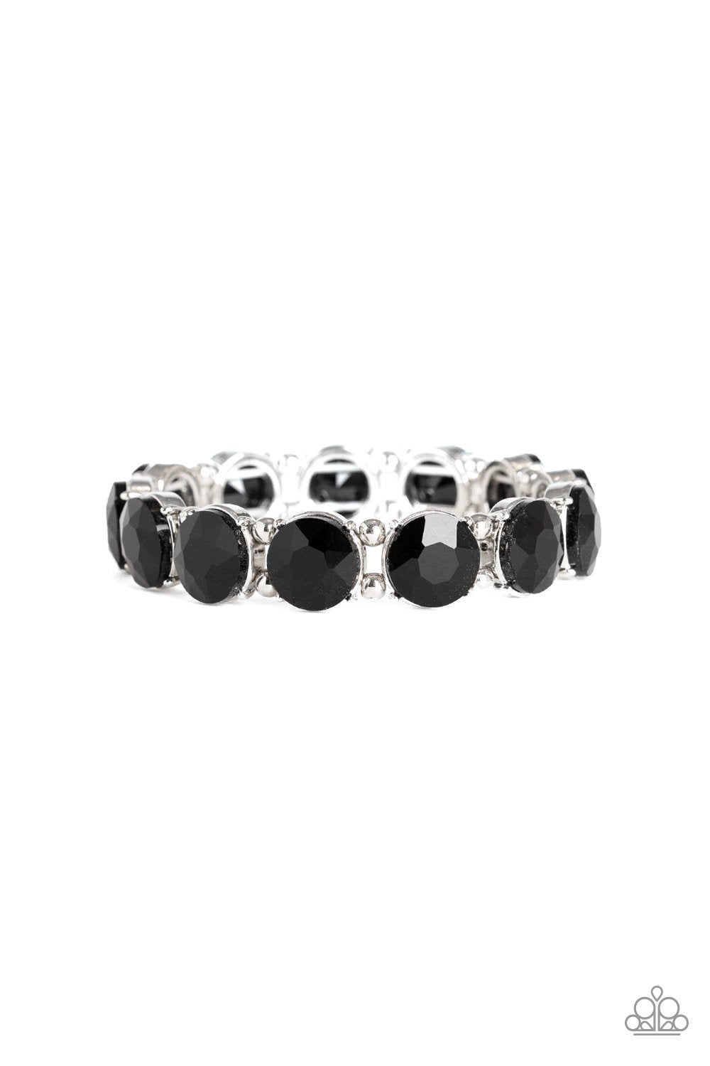 Paparazzi Accessories Glitzy Glamorus Black Bracelet