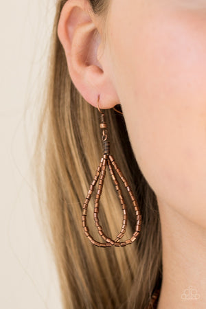 Knotted Knockout - Copper Paparazzi Accessories
