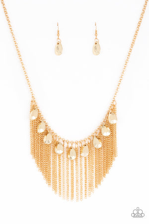 Bragging Rights - Gold Paparazzi Accessories
