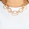 Paparazzi Accessories Bend OVAL Backwards - Gold