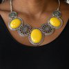 Paparazzi Accessories The Medallion-aire - Yellow