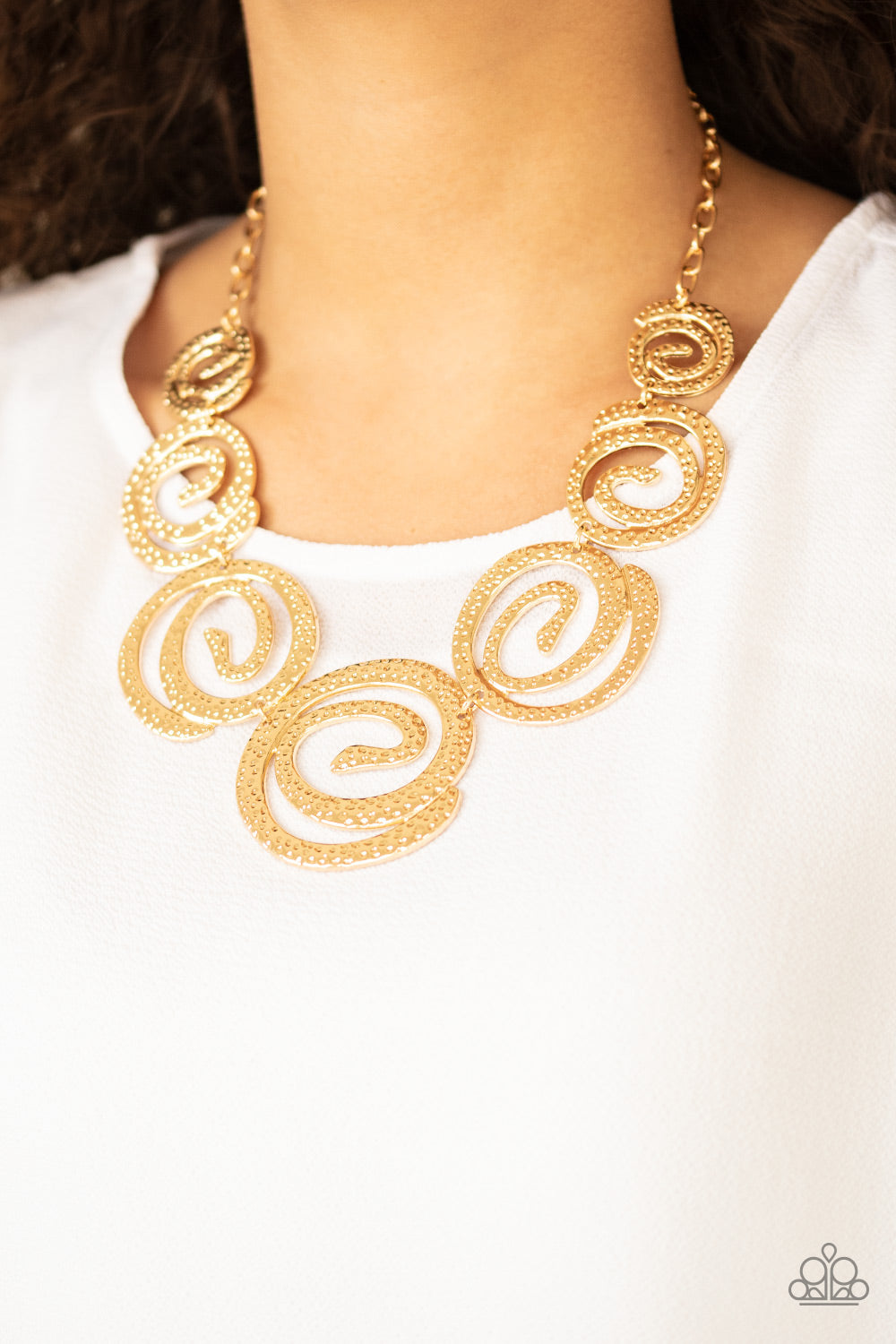 Paparazzi Accessories  Statement Swirl - Gold
