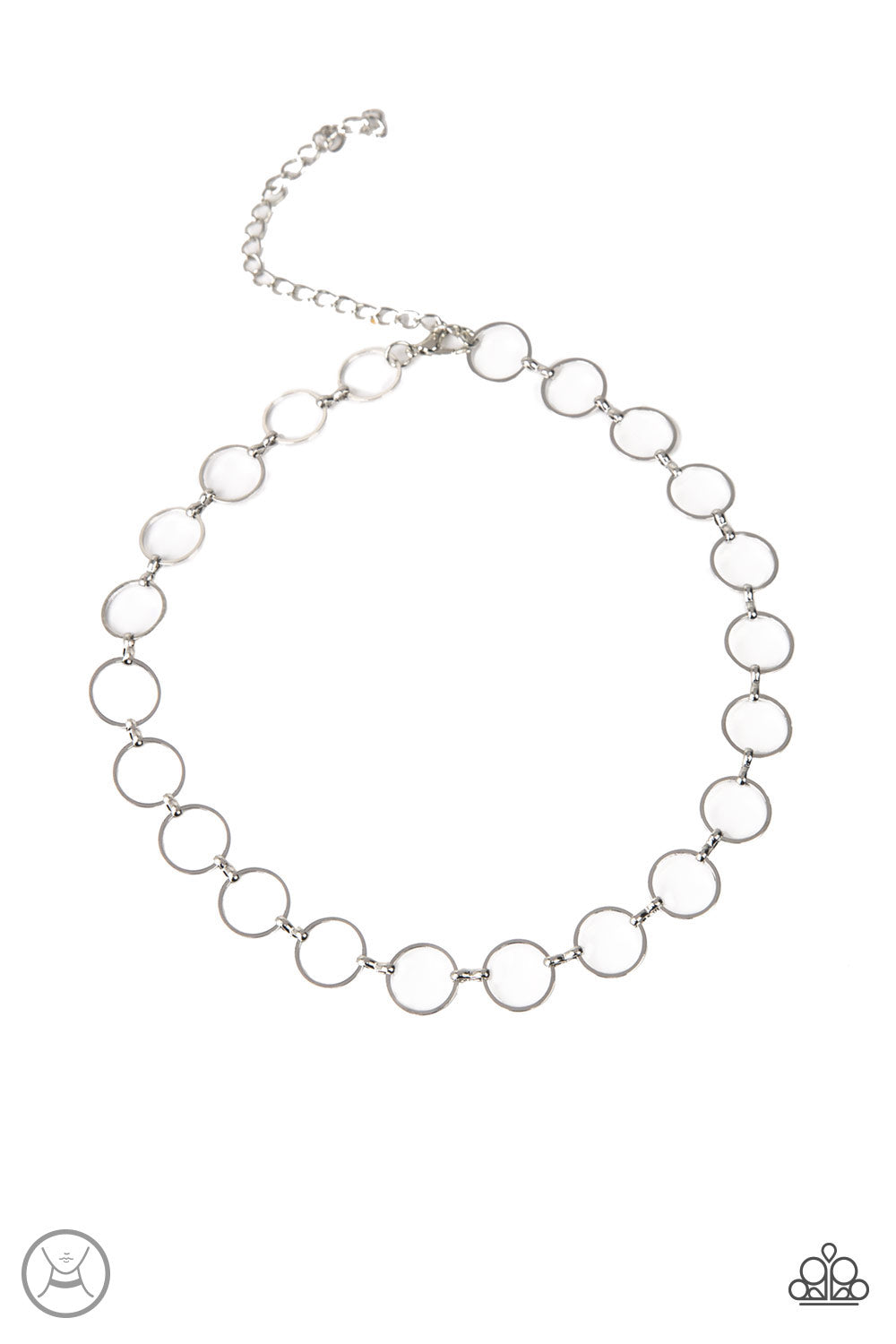 Paparazzi Metro Spunk Silver Neckle