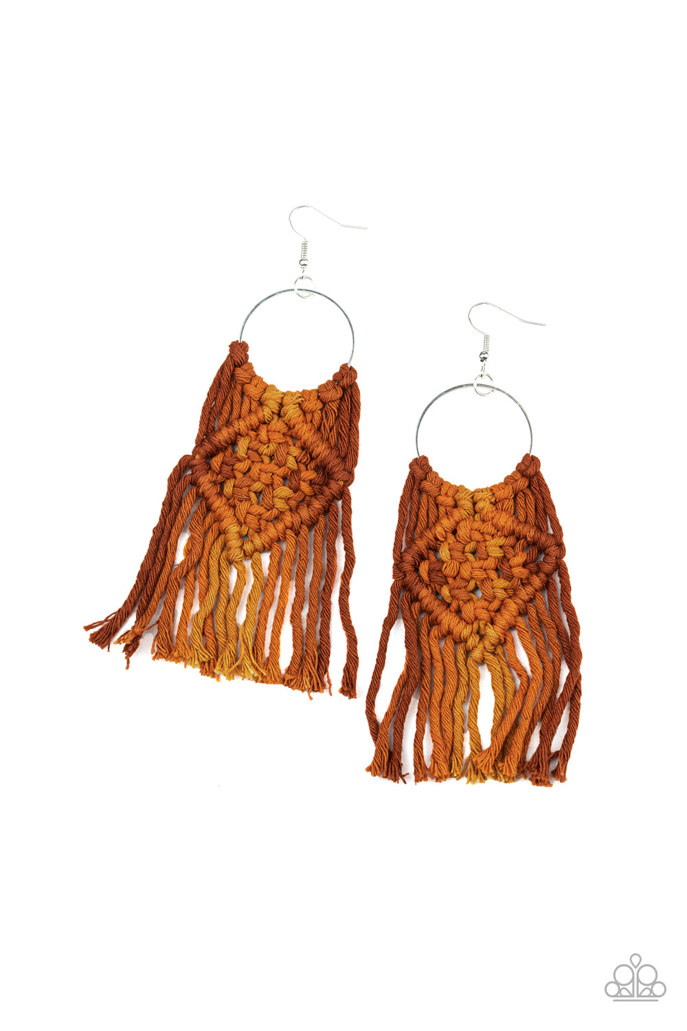 Paparazzi Accessories   Macrame Rainbow - Brown