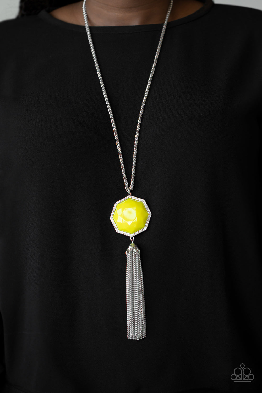 Prismatically Polygon - Yellow Paparazzi