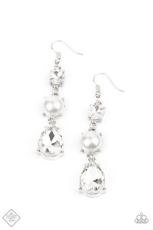 Unpredictable Shimmer - White Paparazzi Accessories