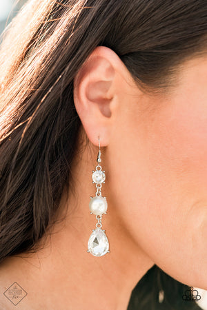 Unpredictable Shimmer - White Paparazzi Accessories