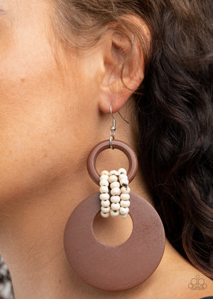 Beach Day Drama - Brown Paparazzi Accessories