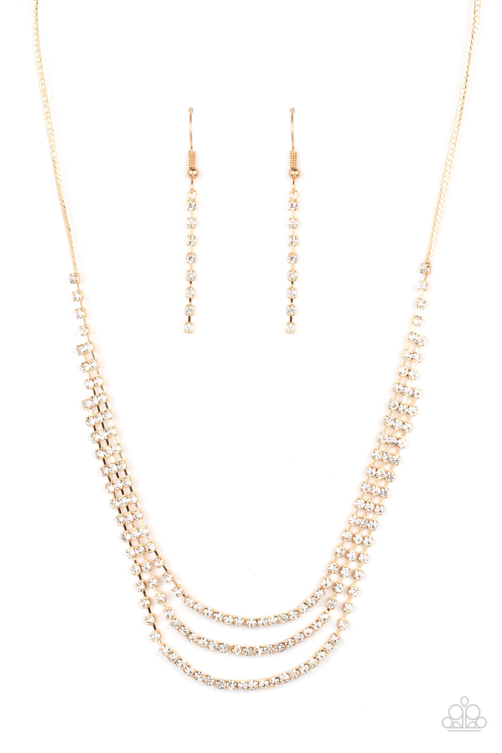 Paparazzi Surreal Sparkle Gold Necklace