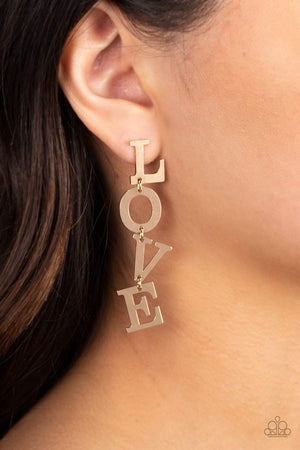 Paparazzi L-O-V-E Gold