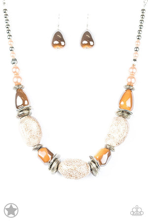 Paparazzi Accessories In Good Glazes Necklace Set-Black
