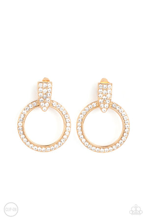 Paparazzi Sparkle At Your Gold Earrings