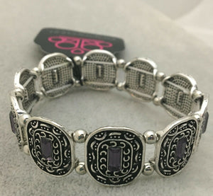 Hidden Fortune Purple Bracelet PaparazzibAccessories