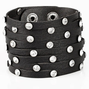 Sass Squad - Black Wrap Bracelet Paparazzi