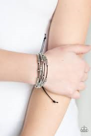Paparazzi Accessories Modern-Minimalism-White-Paparazzi-Bracelet